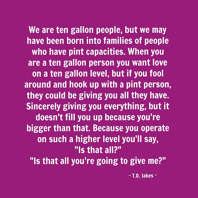 Ten Gallon People - TD Jakes